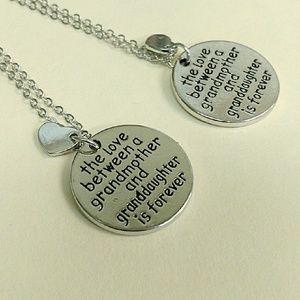 CLOSET CLOSING DISCOUNTED, Set of Grandma/Granddaughter ❤️love ❤️necklace set